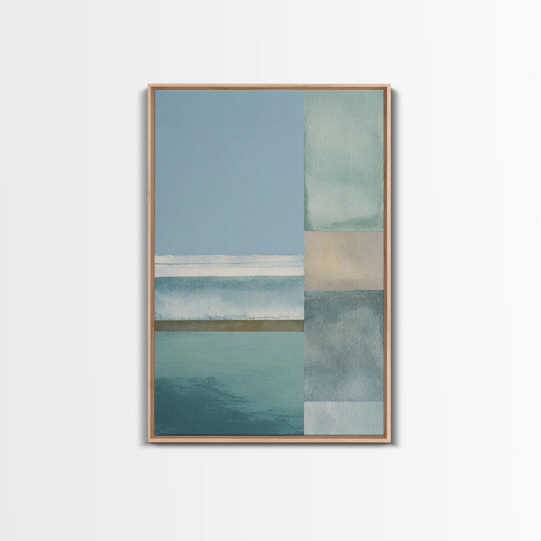 Minimal Geometric Composition Framed Canvas Print, Waiting Room Art, Wall Decor, Waiting Room Decor, Abstract Art, Calm, WRA-2x3-13
