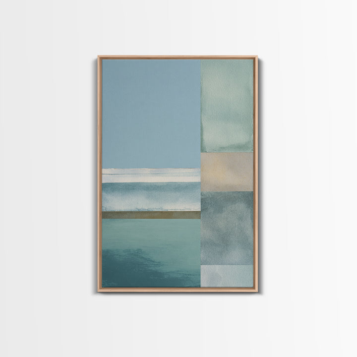 Minimal Geometric Composition Framed Canvas Print, Waiting Room Art, Wall Decor, Waiting Room Decor, Abstract Art, Calm, WRA-2x3-13
