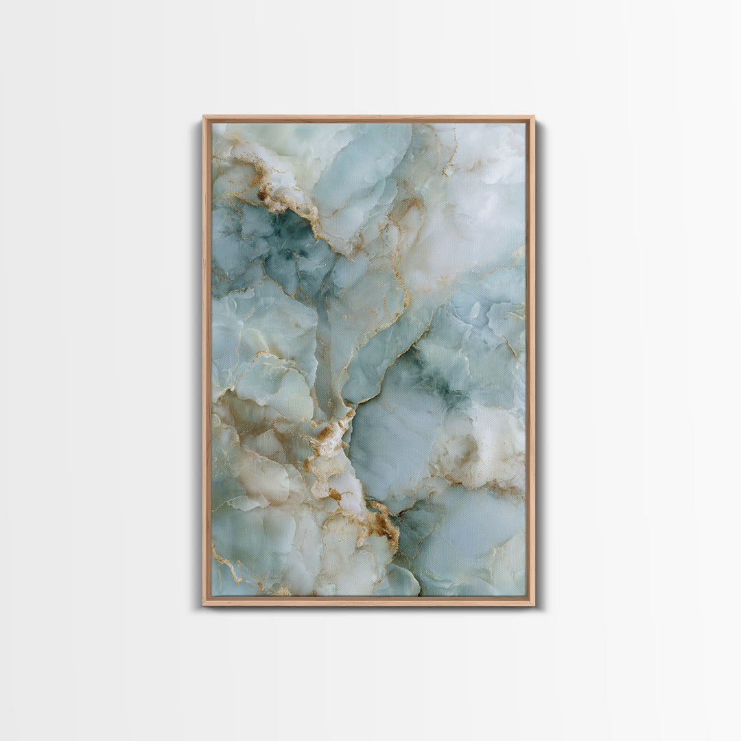 Light Marble Texture Abstract Canvas Print, Waiting Room Art, Therapy Office Decor, Waiting Room Decor, Abstract Art, Calm, WRA-2x3-32