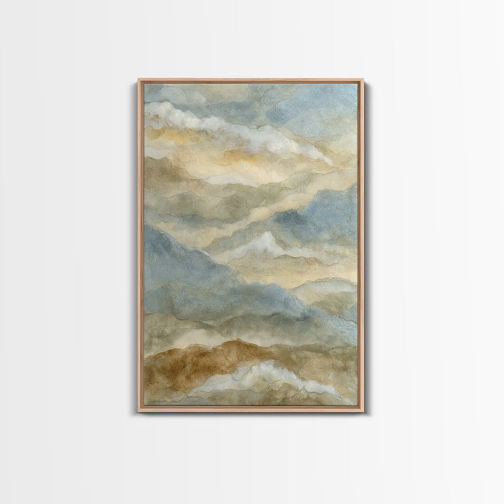Warm Desert Sunrise Canvas Print, Waiting Room Art, Office Decor, Waiting Room Decor, Oil Painting, Calm, Gallery Wall Art, WRA-2x3-45