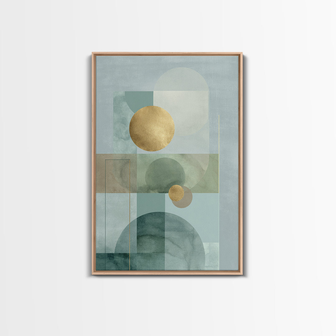 Minimal Geometric Composition Canvas Print, Waiting Room Art, Printable Art, Waiting Room Decor, Calm, Digital Art Print, WRA-2x3-61