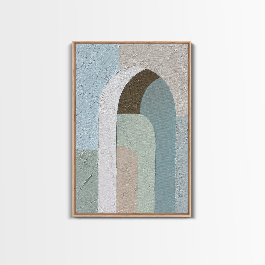 Modern Neutral Arch Abstraction Canvas Print, Waiting Room Art, Floral Wall Art, Waiting Room Decor, Abstract Art, Calm, WRA-2x3-77