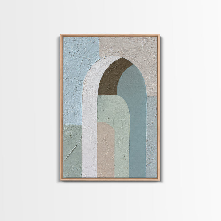 Modern Neutral Arch Abstraction Canvas Print, Waiting Room Art, Floral Wall Art, Waiting Room Decor, Abstract Art, Calm, WRA-2x3-77