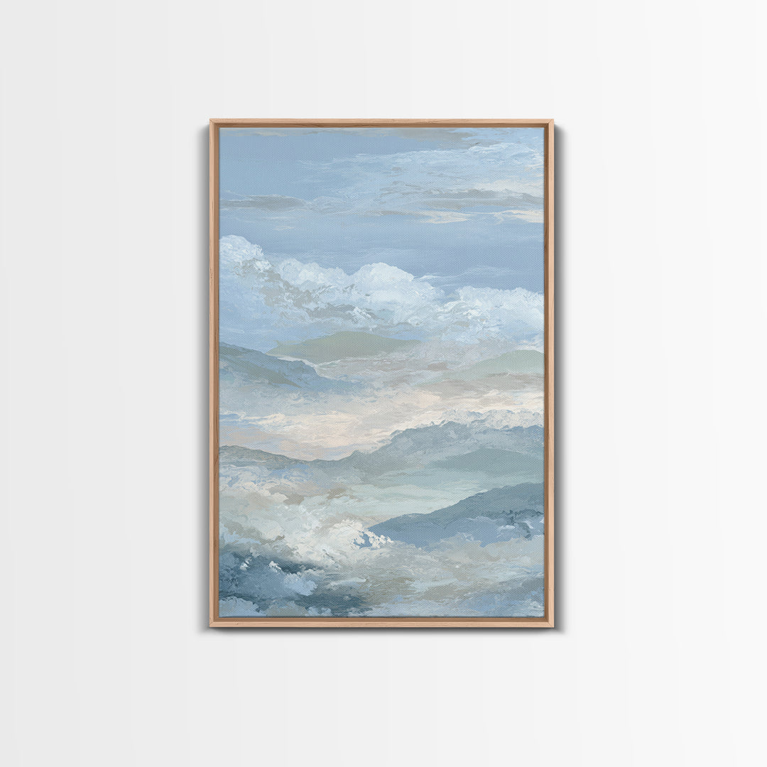 Light Marble Texture Abstract Framed Canvas Print, Waiting Room Art, Abstract, Waiting Room Decor, Abstract Art, Calm, WRA-2x3-8
