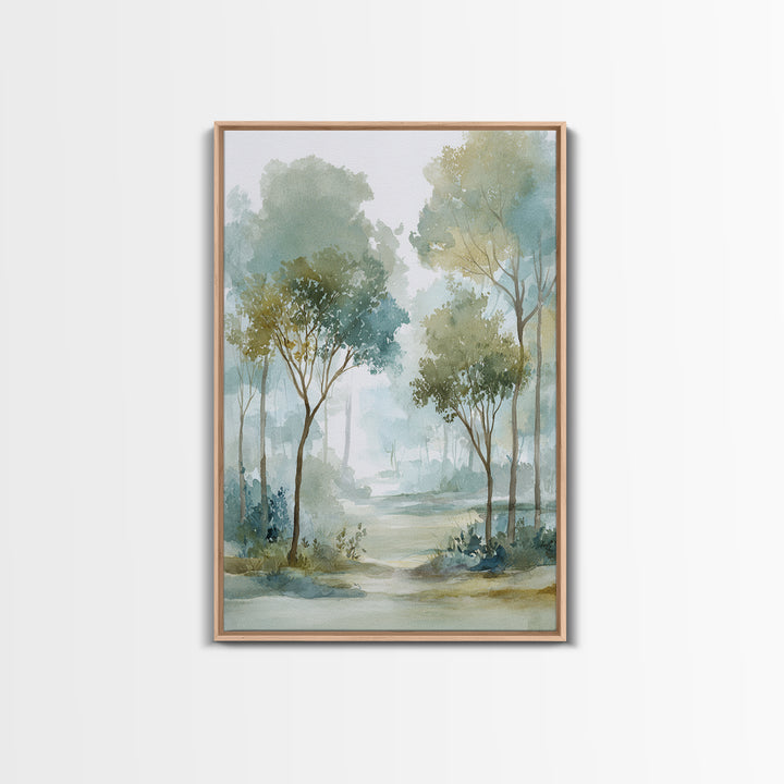 Misty Forest Path Canvas Print, Waiting Room Art, Office Wall Decor, Waiting Room Decor, Fine Art, Calm, Photography Print, WRA-2x3-91