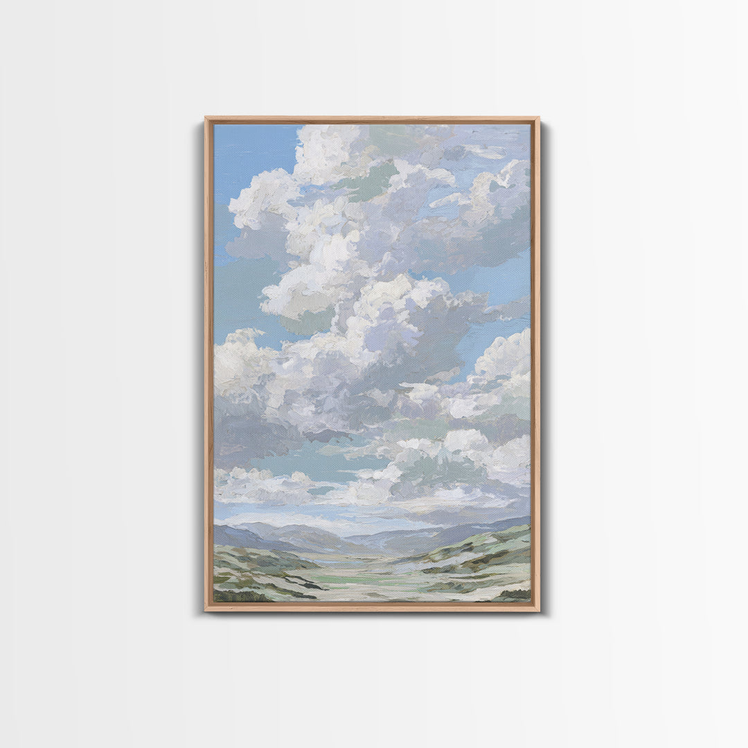 Large Cloudscape with Hopeful Light Canvas Print, Waiting Room Art, Printable Art, Waiting Room Decor, Fine Art, Calm, WRA-2x3-96