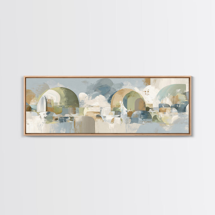 Modern Neutral Arch Abstraction Canvas Print, Waiting Room Art, Wall Sculpture, Waiting Room Decor, Calm, Dog Wall Art, WRA-3x1-13