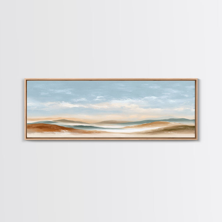 Warm Desert Sunrise Canvas Print, Waiting Room Art, Bauhaus Print, Waiting Room Decor, Fine Art, Calm, Dental Office Decor, WRA-3x1-29