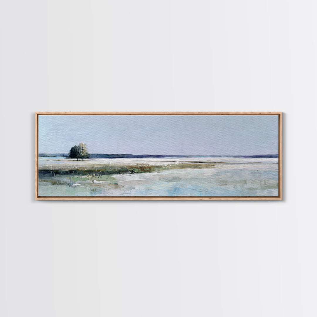 Open Field with Distant Tree Canvas Print, Waiting Room Art, Fine Art Print, Waiting Room Decor, Fine Art, Calm, Wall Decor, WRA-3x1-39