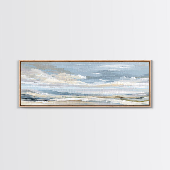 Calming Landscape with Open Sky and Gentle Canvas Print, Waiting Room Art, Dog Wall Art, Waiting Room Decor, Watercolor Art, WRA-3x1-41