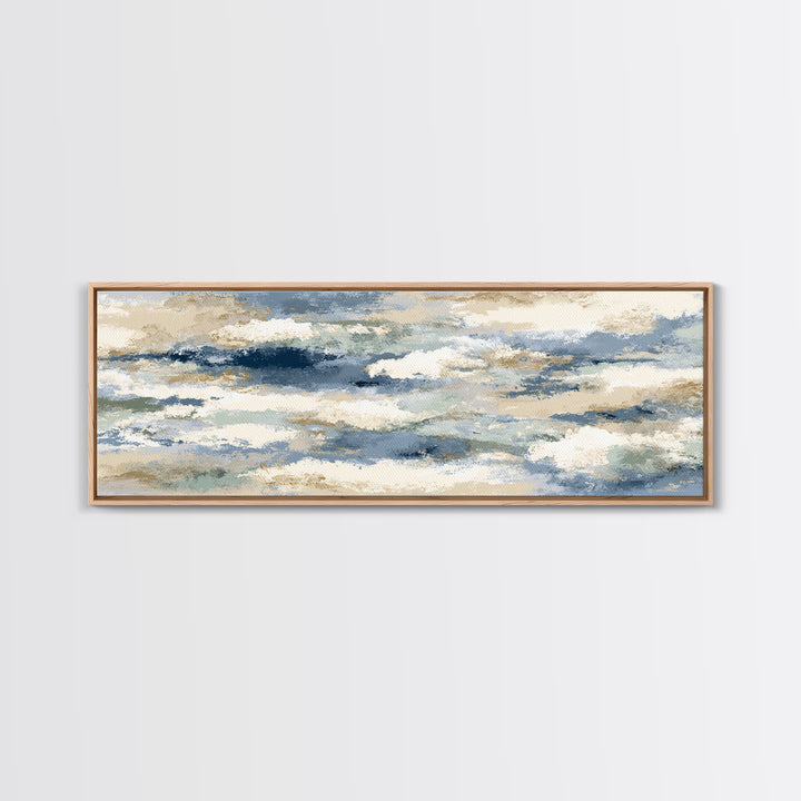 Soft Abstract Waves Canvas Print, Waiting Room Art, Bauhaus Print, Waiting Room Decor, Abstract Art, Calm, Dental Office Decor, WRA-3x1-42