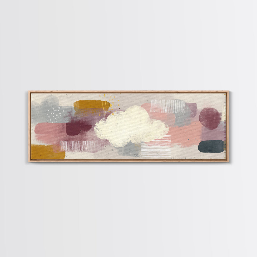 Neutral Botanical Branch Canvas Print, Waiting Room Art, Art, Waiting Room Decor, Calm, Bauhaus Print, Minimalist Wall Art, WRA-3x1-43