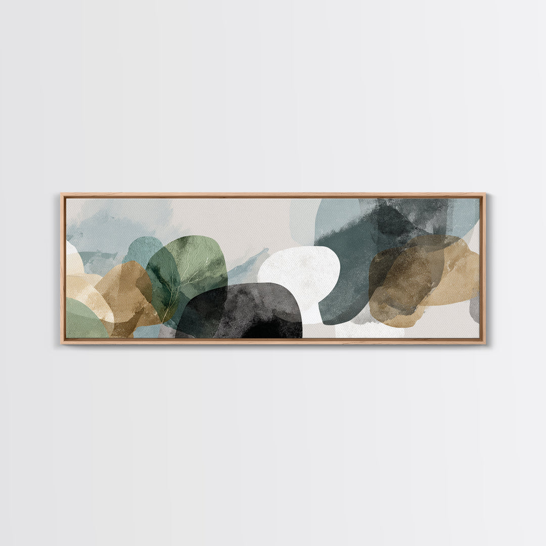 Minimal Geometric Composition Canvas Print, Waiting Room Art, Office Art, Waiting Room Decor, Abstract Art, Calm, Gallery Decor, WRA-3x1-45