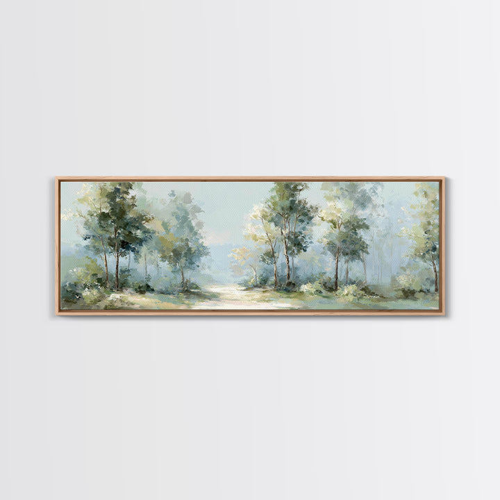 Misty Forest Path Canvas Print, Waiting Room Art, Office Wall Art, Waiting Room Decor, Fine Art, Calm, Dental Wall Art, WRA-3x1-75