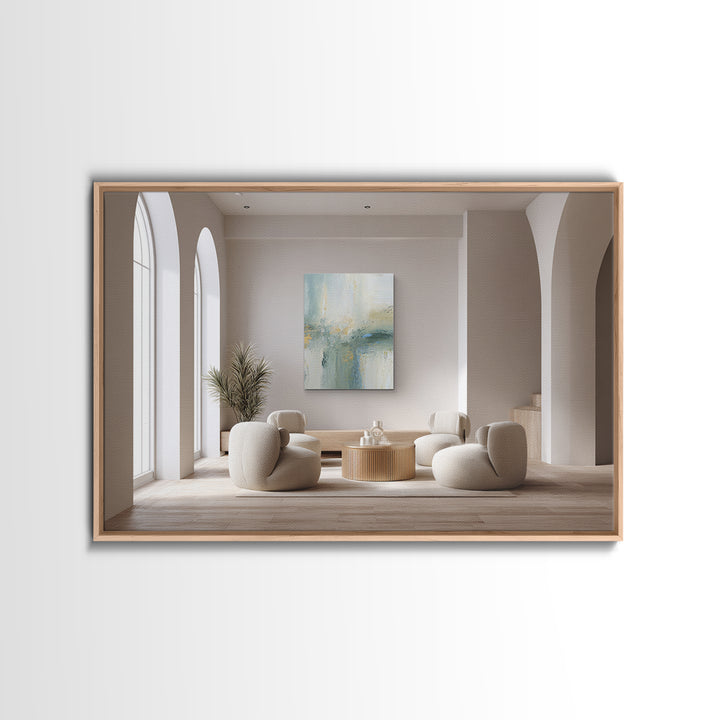Modern Neutral Arch Abstraction Canvas Print, Waiting Room Art, Floral Wall Art, Waiting Room Decor, Abstract Art, Calm, WRA-3x2-1