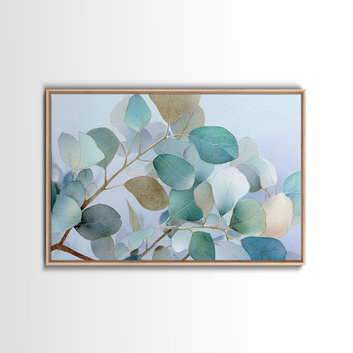 Clean Eucalyptus Leaf Study Canvas Print, Waiting Room Art, Gallery Wall Art, Waiting Room Decor, Calm, Photography Print, WRA-3x2-21