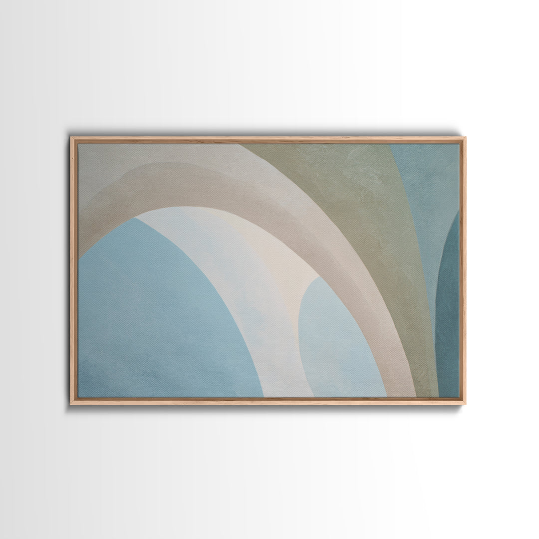 Modern Neutral Arch Abstraction Framed Canvas Print, Waiting Room Art, Office Art, Waiting Room Decor, Fine Art, Calm, WRA-3x2-25