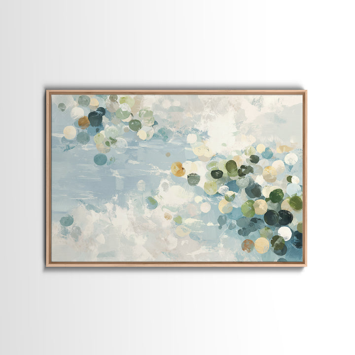 Abstract Circles Suggesting Calm Movement Canvas Print, Waiting Room Art, Floral Wall Art, Waiting Room Decor, Abstract Art, WRA-3x2-38