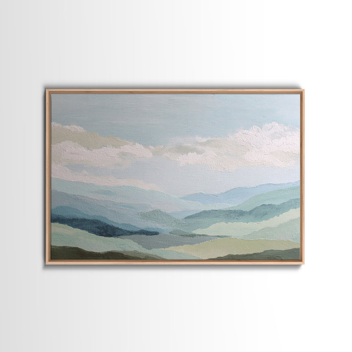 Calming Landscape with Open Sky and Gentle Canvas Print, Waiting Room Art, Minimalist Art, Waiting Room Decor, Fine Art, Calm, WRA-3x2-53