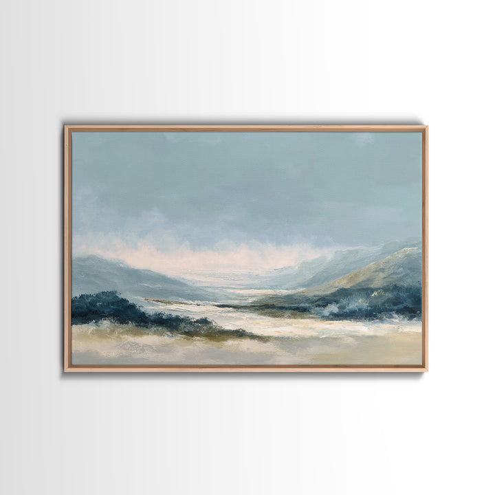 Soft Abstract Waves Canvas Print, Waiting Room Art, Office Wall Decor, Waiting Room Decor, Fine Art, Calm, Photography Print, WRA-3x2-54