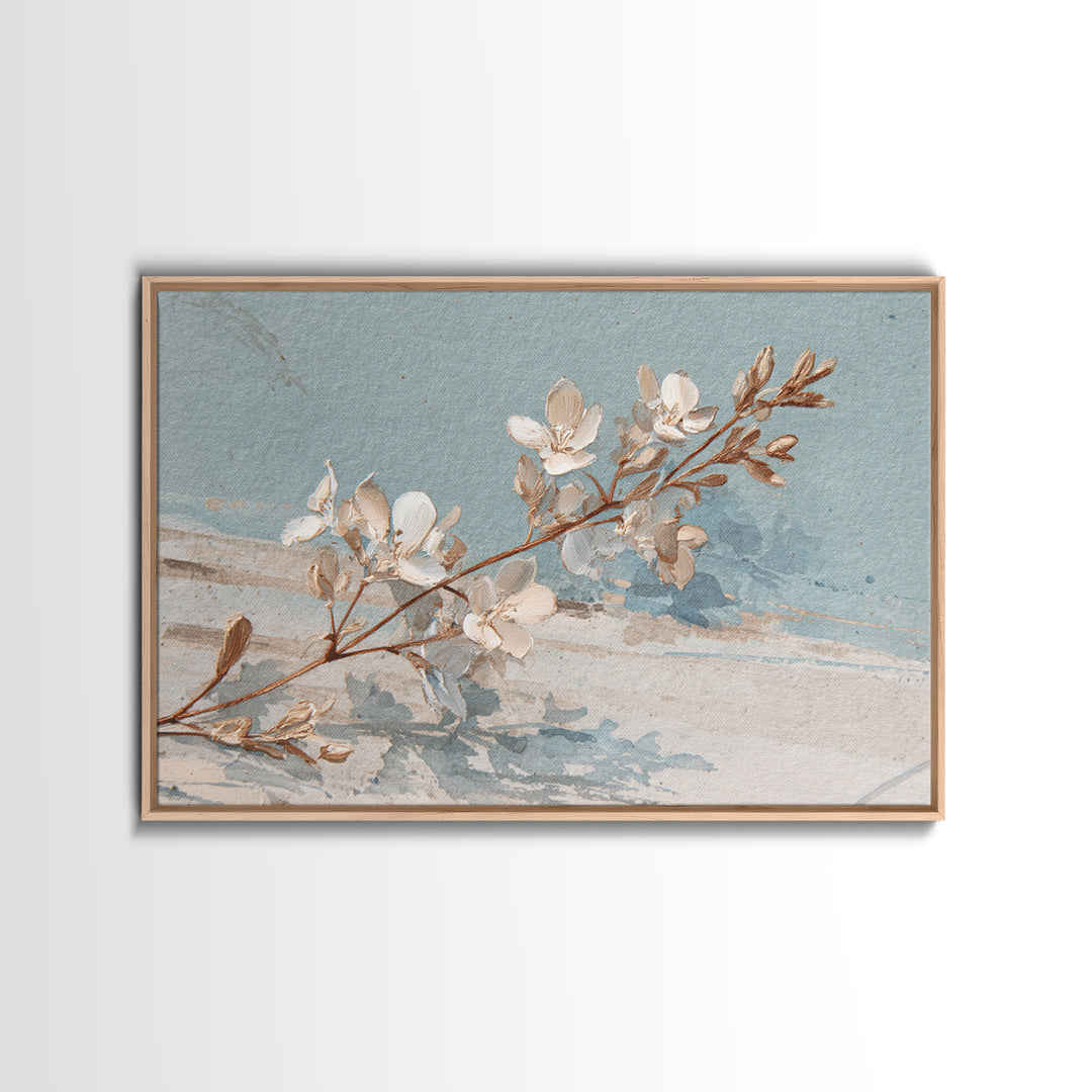 Coastal Horizon with Pale Sand and Water Canvas Print, Waiting Room Art, Digital Art Print, Waiting Room Decor, Fine Art, Calm, WRA-3x2-61