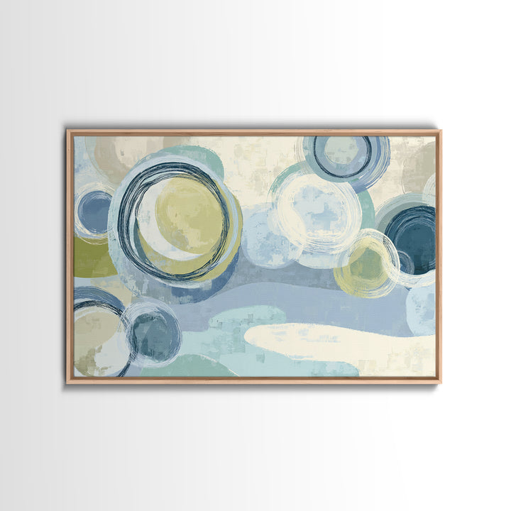 Abstract Circles Suggesting Calm Movement Canvas Print, Waiting Room Art, Floral Wall Art, Waiting Room Decor, Abstract Art, WRA-3x2-62