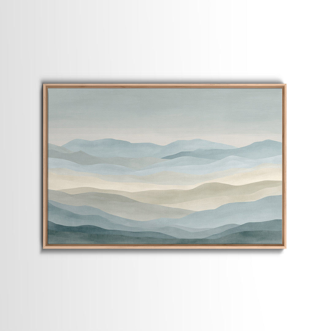 Simple Mountain Layers Canvas Print, Waiting Room Art, Modern Art, Waiting Room Decor, Fine Art, Calm, Therapy Office Decor, WRA-3x2-66