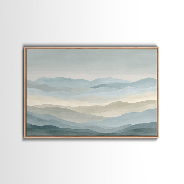 Simple Mountain Layers Canvas Print, Waiting Room Art, Modern Art, Waiting Room Decor, Fine Art, Calm, Therapy Office Decor, WRA-3x2-66