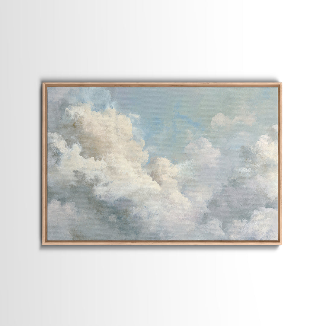 Large Cloudscape with Hopeful Light Canvas Print, Waiting Room Art, Neutral Decor, Waiting Room Decor, Fine Art, Calm, WRA-3x2-68