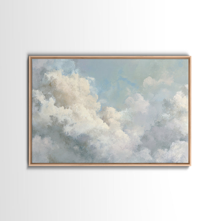 Large Cloudscape with Hopeful Light Canvas Print, Waiting Room Art, Neutral Decor, Waiting Room Decor, Fine Art, Calm, WRA-3x2-68