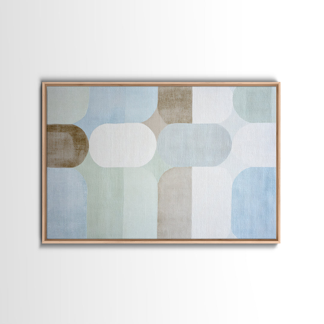 Minimal Geometric Composition Framed Canvas Print, Waiting Room Art, Therapy Office Decor, Waiting Room Decor, Abstract Art, WRA-3x2-81