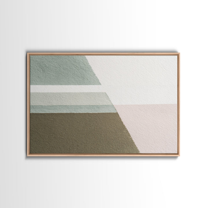 Minimal Geometric Composition Framed Canvas Print, Waiting Room Art, Bauhaus Print, Waiting Room Decor, Fine Art, Calm, WRA-3x2-9