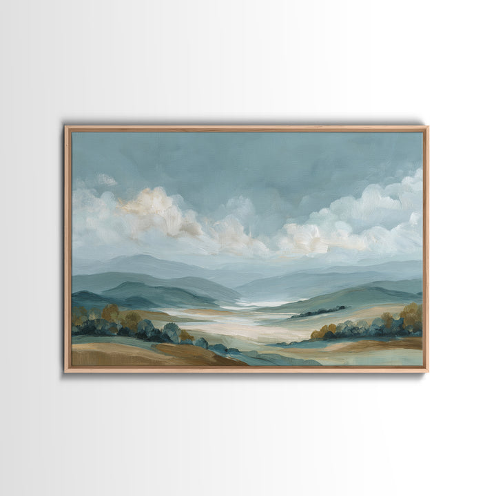 Large Cloudscape with Hopeful Light Framed Canvas Print, Waiting Room Art, Luxury Decor, Waiting Room Decor, Fine Art, Calm, WRA-3x2-92