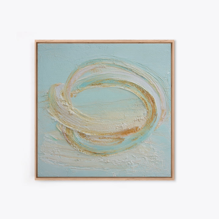 Incense Smoke Forming Abstract Curves Framed Canvas Print, Yoga Studio Art, Feminine Wall Art, Yoga Studio Decor, Balance, YSA-1x1-21