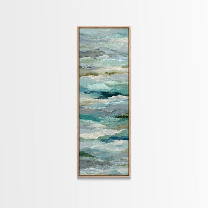 Abstract Breath Waves Canvas Print, Yoga Studio Art, Wall Art Print, Yoga Studio Decor, Abstract Art, Balance, Yoga Gift, YSA-1x3-43