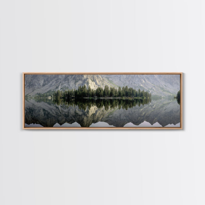 Sunrise Mountain Lake Reflection Canvas Print, Yoga Studio Art, Gym Art, Yoga Studio Decor, Fine Art, Balance, Minimalist Decor, YSA-3x1-36