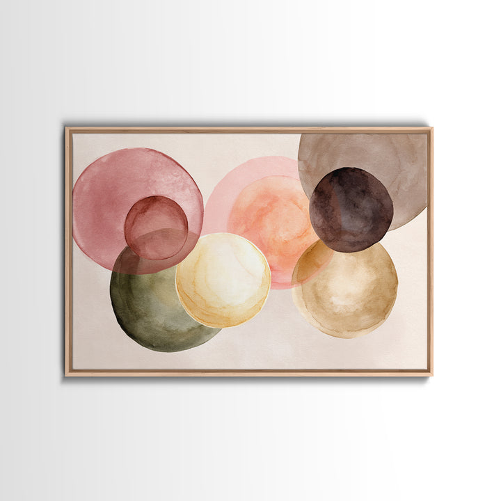 Chakra Color Circles Canvas Print, Yoga Studio Art, Custom Wall Art, Yoga Studio Decor, Fine Art, Balance, Feminine Wall Art, YSA-3x2-42