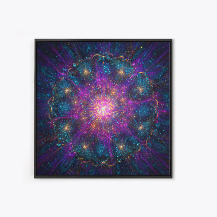 Colorful Cosmic Explosion Galaxy Abstract Wall Art Psychedelic Space Painting Trippy Room Decor Modern Wall Art Canvas Print