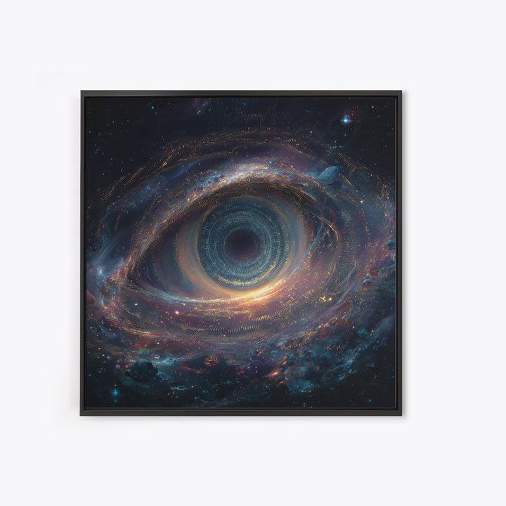 Cosmic Eye Galaxy Portal Wall Art Canvas Print Surreal Space Art Astronomy Decor Trippy Wall Art