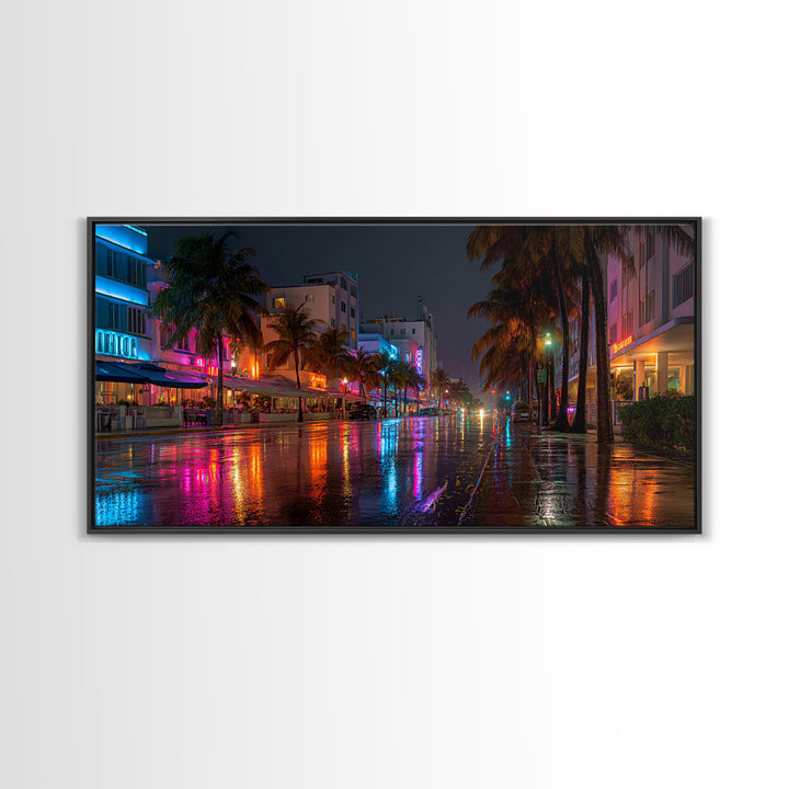 Stunning Calm Ocean Sunset Over Vast Water Surface Large Landscape Wall Art Framed Canvas Print For Coastal Home Decor
