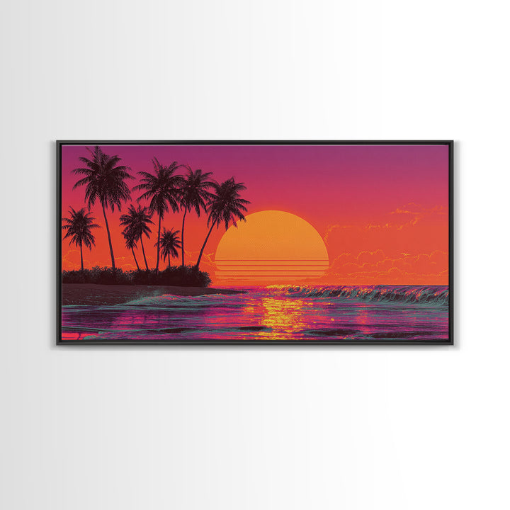 Colorful Multicolor Abstract Cosmic Hand Art Print On Canvas With Vibrant Psychedelic Design Wall Art