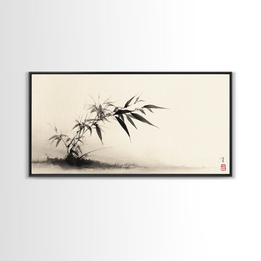 Autumn Mountain Canyon Landscape Painting Framed Canvas Print Large Wall Art Rustic Home Decor For Living Room Bedroom Office Wall Decor