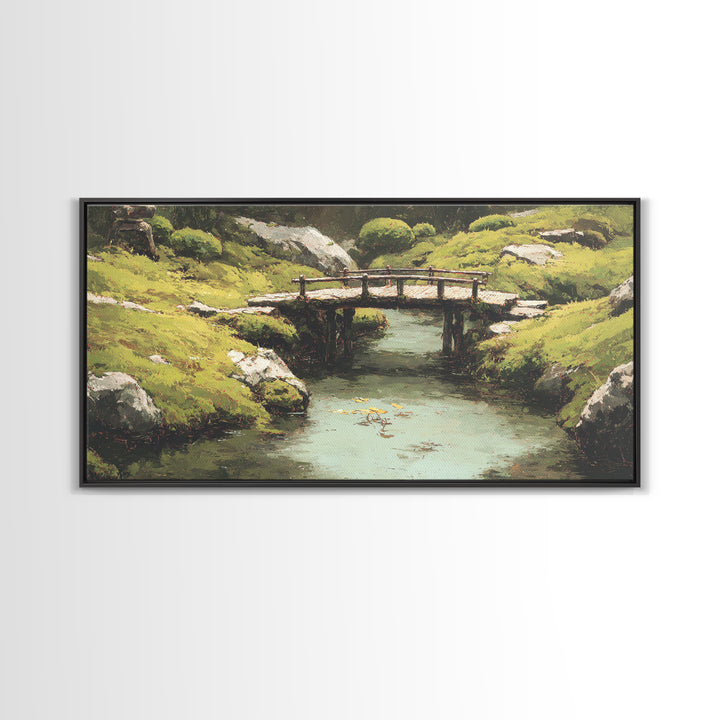 Serene Lake At Dawn With Fisherman In Rowboat And Misty Atmosphere Wall Art