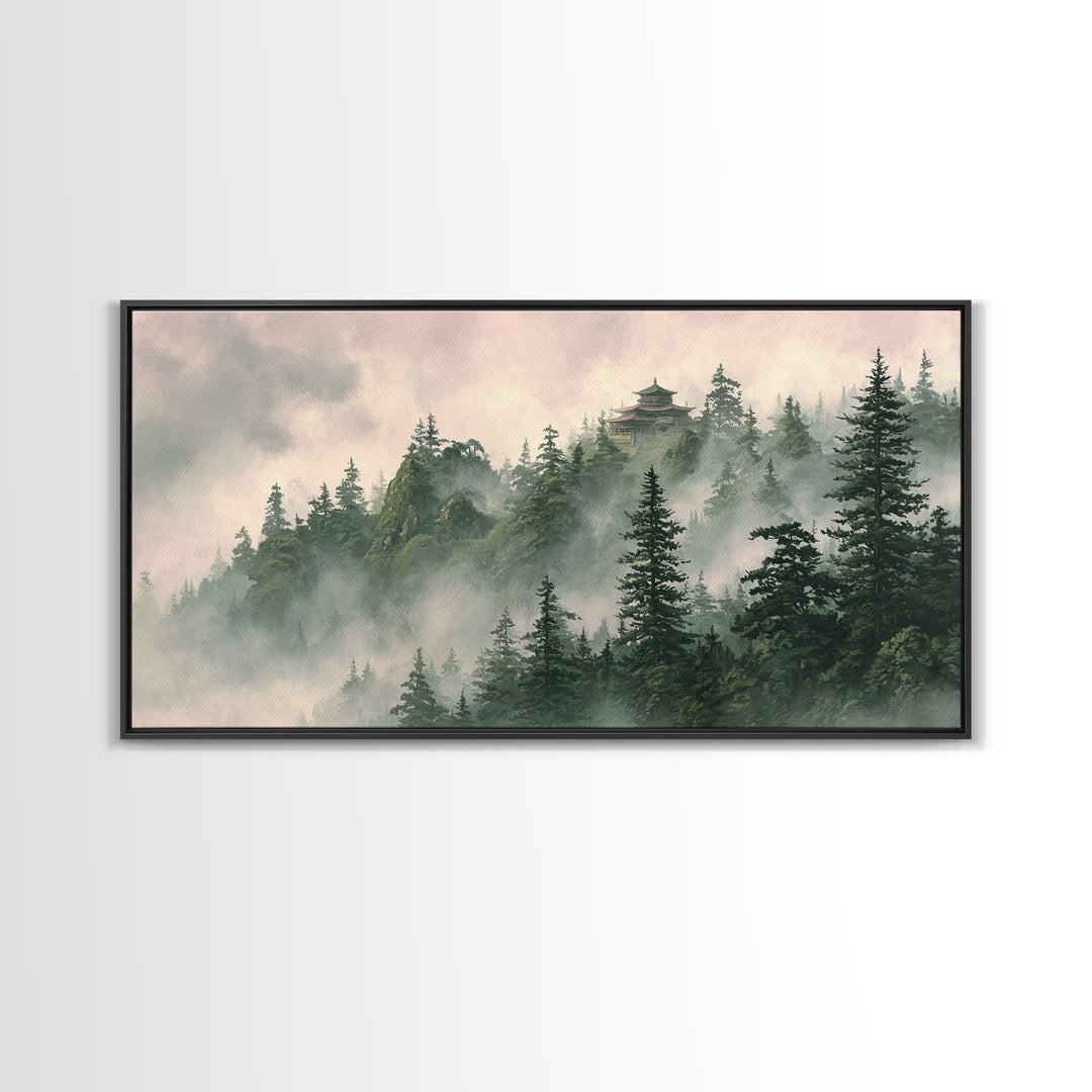 Surreal Female Face In Cosmic Space Canvas Print Large Wall Art Unique Aesthetic Home Decor