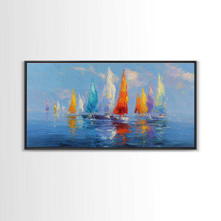 Surreal Vibrant Face In Landscape Creative Nature Wall Art Original Canvas Painting Modern Art Home Decor Gift
