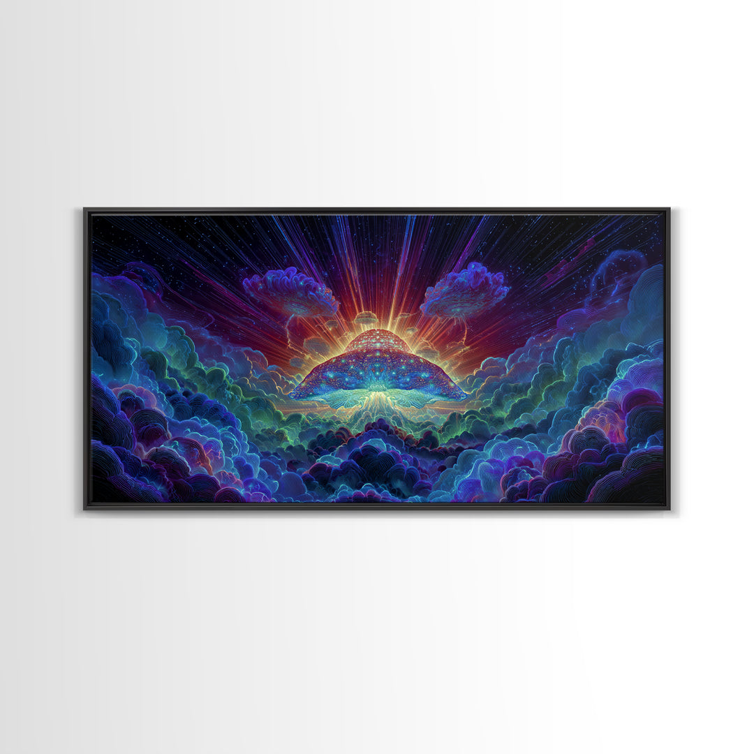 Colorful Psychedelic Abstract Art Painting Canvas Print Wall Art For Home Office Living Room Modern Contemporary Artwork Large Wall Art