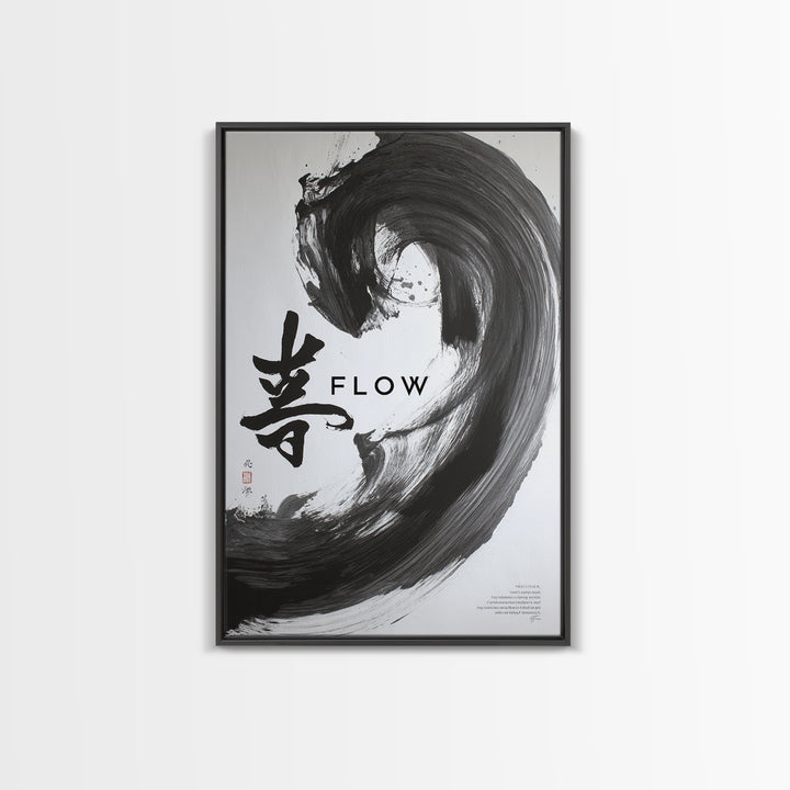 Monochromatic Stones In Tranquil Water Minimalist Wall Art Canvas Print Black And White Modern Home Decor