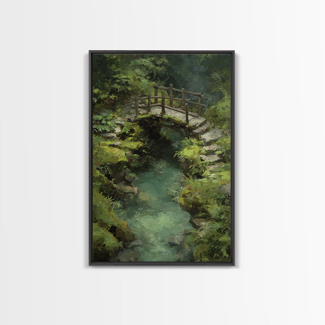 Enchanted Forest Glowing Lotus Tree and Meditating Buddha Colorful Spiritual Wall Art Canvas Print For Yoga Studio or Bedroom