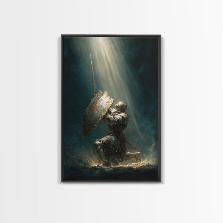 Peaceful Summer Lake With Canoe Dockside Scenic Landscape Wall Art Framed Canvas Print For Tranquil Home Decor
