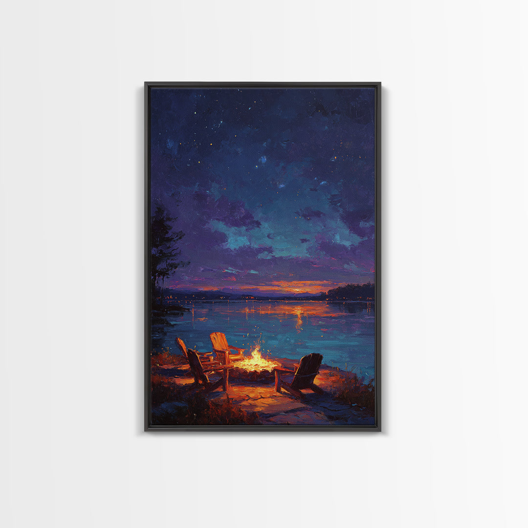 Morning Lake Fishing Scene Photography Wall Art Canvas Print For Rustic Living Room Decor And Nature Lovers Gift